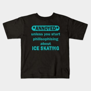 ice skating ice skating ice skate figure skating Kids T-Shirt